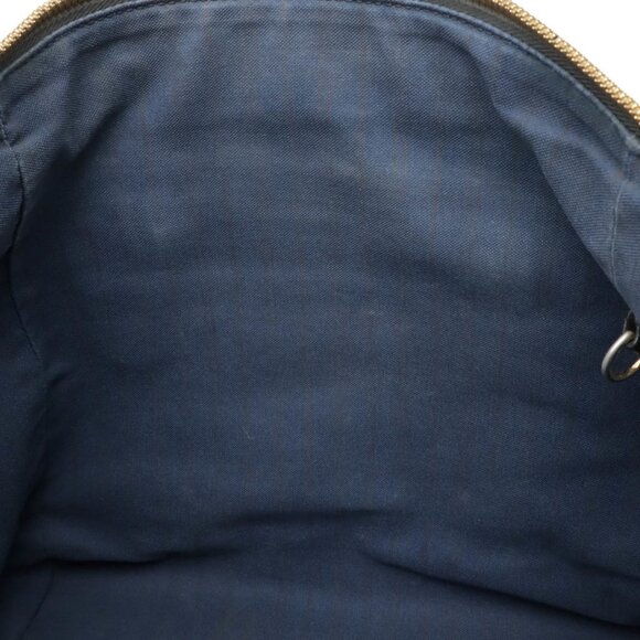 LOUIS VUITTON Navy Monogram Leather Tote Bag - Picture 8 of 9